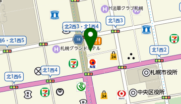 AUBE HAIR sapporo(オーブヘアーサッポロ) 札幌駅前通店の地図画像