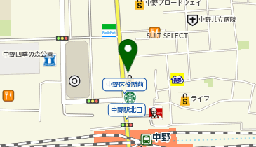 AUBE HAIR bell(オーブヘアーベル) 中野店の地図画像