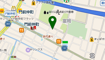 AUBE HAIR lua(オーブヘアールーア) 門前仲町店の地図画像