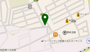 AUBE HAIR meu(オーブヘアーミュウ) 光の森熊本2号店の地図画像