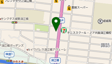 伝説のすた丼屋 深江橋店の地図画像