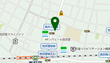 地産マルシェ 西荻窪店の地図画像