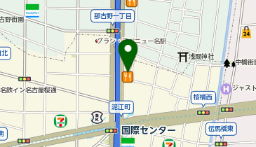 アンディーカリー 那古野店の地図画像