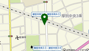 厚別モビステーションの地図画像