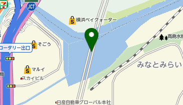 みなとみらい大橋の地図画像