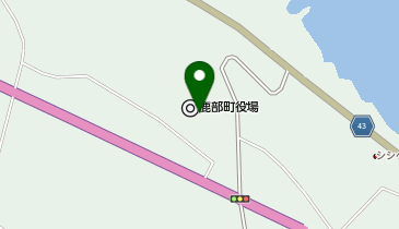 鹿部町役場の地図画像