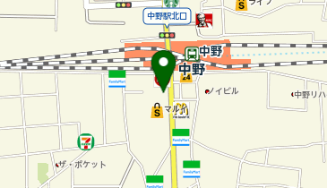 ブランディア 中野南口駅前店の地図画像