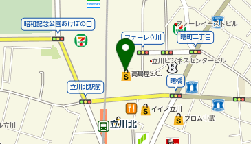 わくわく広場 立川高島屋S.C.店の地図画像