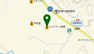 平和堂ほけんあるプラス ビバシティ彦根店の地図画像