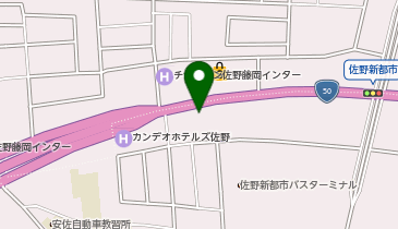 ゆで太郎 50号佐野越名町店の地図画像