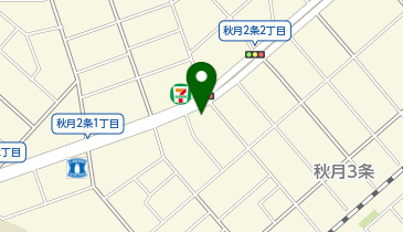 日乃屋カレー 旭川秋月店の地図画像