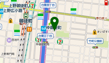 すっきりセンター上野の地図画像