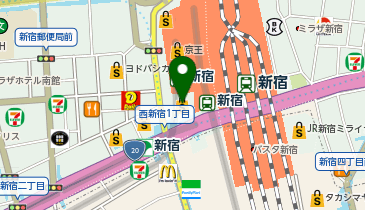 イプサ ルミネ新宿店の地図画像