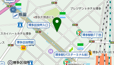 ドラグーン博多の地図画像