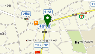 ミート稲田の地図画像