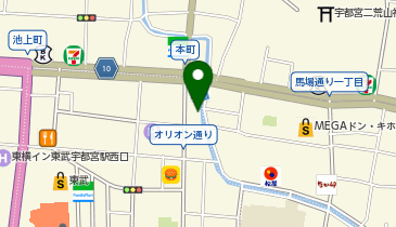 楽太郎 宇都宮店の地図画像