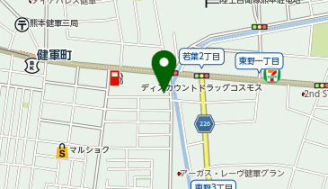 星乃珈琲店 熊本健軍店の地図画像