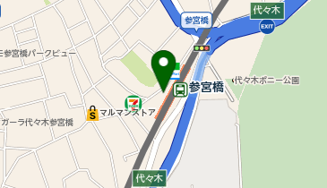 参宮橋あさやの地図画像