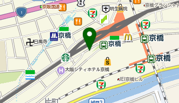 京橋AZYTATE(アジテイト)の地図画像