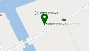 日産自動車横浜工場 ゲストホールの地図画像