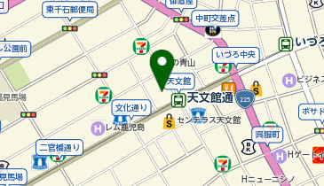 北海道めんこい鍋 くまちゃん温泉 鹿児島天文館の湯の地図画像