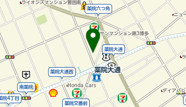 パーソナルジム コア薬院の地図画像
