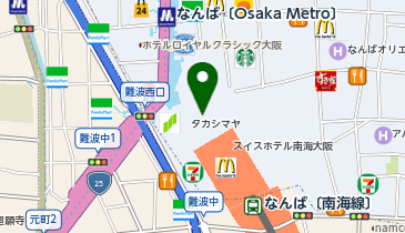 ジョンマスターオーガニック 大阪高島屋店の地図画像