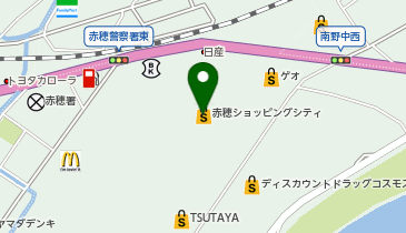 ガシャポンバンダイオフィシャルショップ未来屋書店赤穂店の地図画像