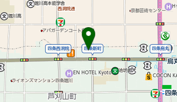 Technics cafe KYOTO(テクニクスカフェ京都)の地図画像