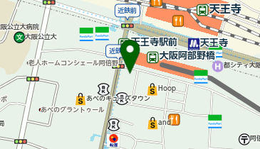 MEN'S(メンズ) TBC 天王寺駅前店の地図画像