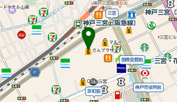 こなな さんセンタープラザ店の地図画像