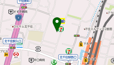 北千住中央整骨院の地図画像