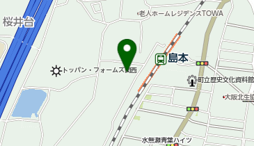 ドラッグアカカベ 島本駅前店の地図画像