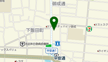 バイクショップハタノの地図画像