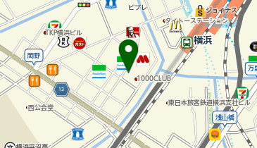 ぎょうざとおでん コウヅキ 横浜西口一番街店の地図画像