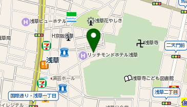 浅草 木馬館大衆劇場の地図画像