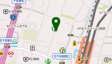 ベビーパーク 北千住第1教室の地図画像