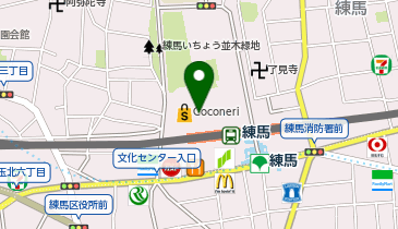 ねりま観光案内所の地図画像