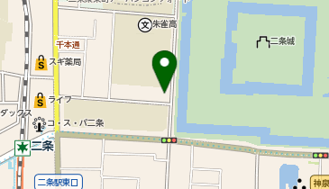二条城パガニーニの地図画像