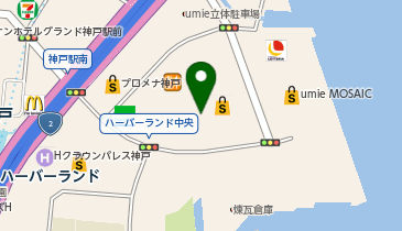 欧州航路 神戸ハーバーランドumie店の地図画像