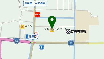 ゴダイドラッグ 香住店の地図画像