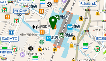 富澤商店 東武池袋店の地図画像