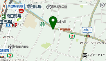 馬場餃子の地図画像