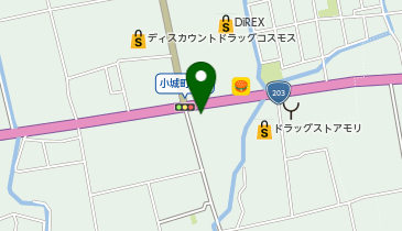 鉄道模型とカレー焼きの地図画像