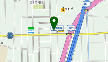 輝きクリーニング 熊野店の地図画像