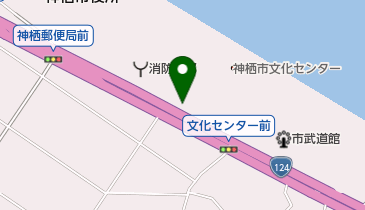 かみす農産物直売所の地図画像