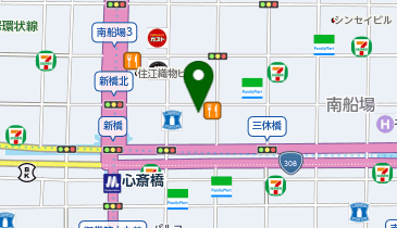 memoring dress(メモリング ドレス) 大阪心斎橋店の地図画像