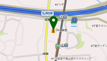 ニトリ Dew(デュー) 阪急山田店の地図画像