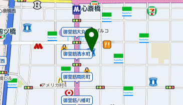 uka store DAIMARU SHINSAIBASHI(ウカストア大丸心斎橋)の地図画像