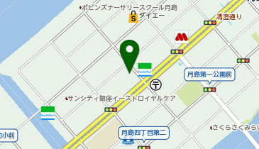 そろばん教室サクシード 月島教室の地図画像